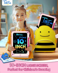 TEKFUN 2 Pack LCD Writing Tablet with Stylus - Pink / 10 inches - image 2