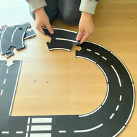 Flexible Rubber Roads Play Set – Open-Ended City & Car Track Play - BIG FRENCHIES