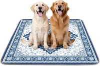 Washable Pee Pads for Dogs 72"x72" Reusable Dog Pads Extra Large - Blue / 48x48 Inch (Pack of 2)