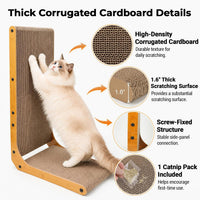 PatiencET Cat Scratch Pad with Box - L shape-1 Pack - image 4