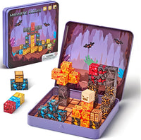 EWED 200 piece forest themed magnetic building blocks with trees, houses and figures - view 3