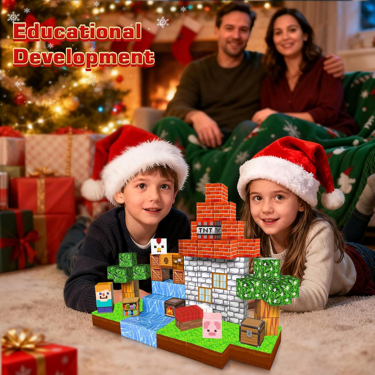 Annexfun 150PCS Magnetic Blocks, Magnetic Building Blocks - Multicolor - image 4