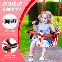 Shker toddler swing seat with soft cushion, detachable armrests and adjustable ropes - view 7