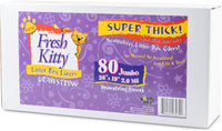 15 Count Fresh Kitty Litter Box Liners Super Thick, Durable - White / 80 Count (Pack of 1) - image 2