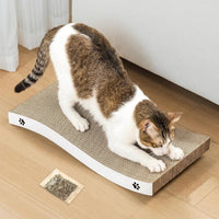Cat Scratcher, Durable Scratch Pad - White / M: 15.7" - 1 Pack