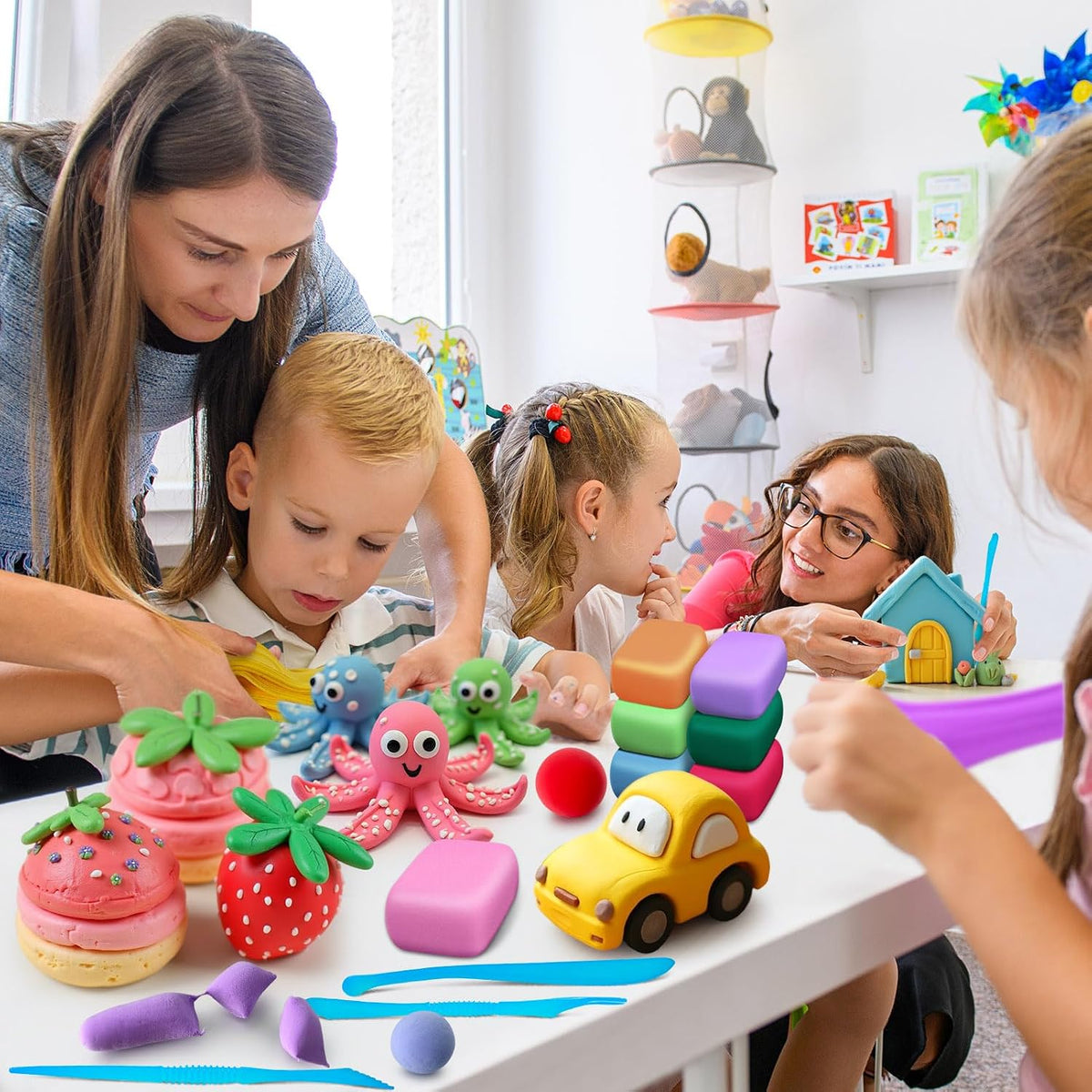 YOPINSAND air dry clay kit in 170 colors with modeling tools - view 9