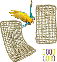 Bird Seagrass Mat 30 x 7 Inch Parrot Natural Seagrass Woven Net - 2Pcs 23.6" × 13.8"