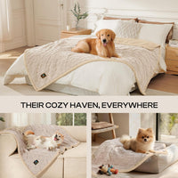 Luciphia Waterproof Dog Blanket - Beige / M (57" x40") - image 4