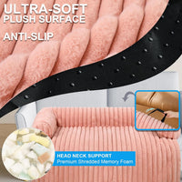 Luxurious Dog Couch Bed, Dog Couch Cover - Large(41*37*6 In) / Pink - image 3
