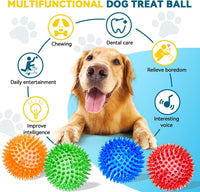 Squeaky Balls for Pet Small Puppy - Medium Set of 4 / Multi - image 2