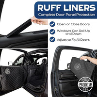 XL Floor Cover with Door Protection, 2025 Black – As Seen on Shark Tank – Fits Full‑Size Crew Cab Trucks with Fold‑Up Seats, Waterproof & Machine Washable – Sturdy XL Dog Hammock for Truck