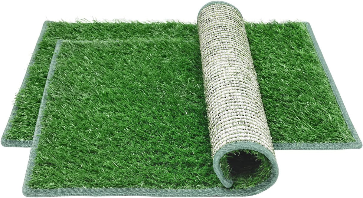 Dog Grass Pee Pads, 26''x 17'' - 20"x25" Hemmed Edge