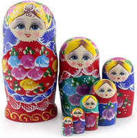 Starxing Russian Nesting Dolls Wood Matryoshka Stacking Set of 7 - Traditional