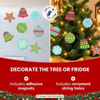 Little Jupiter diamond art Christmas ornaments kit with gem bells, stars and snowflakes - view 10