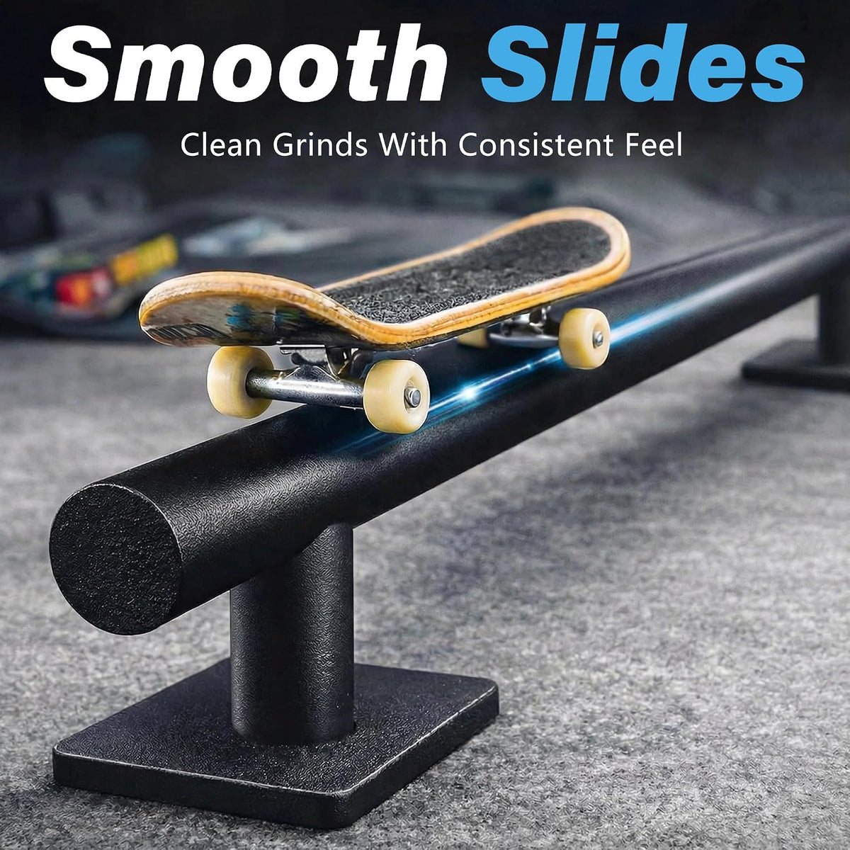 WIPHANY 11 inch round metal fingerboard grind rail with weighted base - view 8