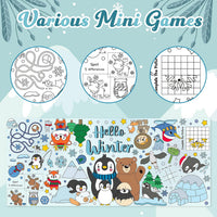 Dvbonike Jumbo Mandala Coloring Poster Giant Flower DIY Drawing Paper - Polar Animals (including mini-games) - image 3