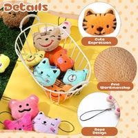 Libima 150 Pcs Mini Stuffed Animals Keychain, Plush Toys - 150 / Lovely - image 3