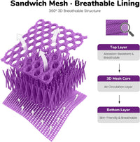 Didog No Pull Dog Harness for Large Dogs, Breathable Mesh Padded - Purple / L: Chest 27-33", Fit 50-80 lbs - image 3