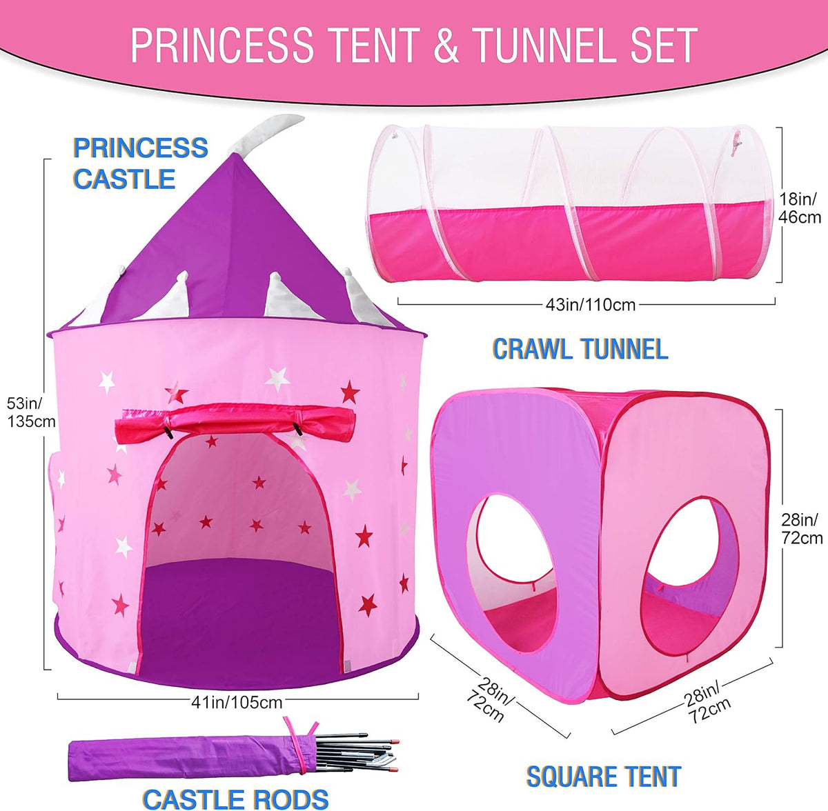 Gift for Toddler Boys & Girls, Ball Pit - Princess Set - image 2