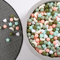 GOGOSO star, heart and moon ball pit balls in a pastel color mix with storage bag - view 2