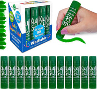Kwik Stix solid tempera paint sticks, 12 pack in light blue, twist-up washable paint - view 7