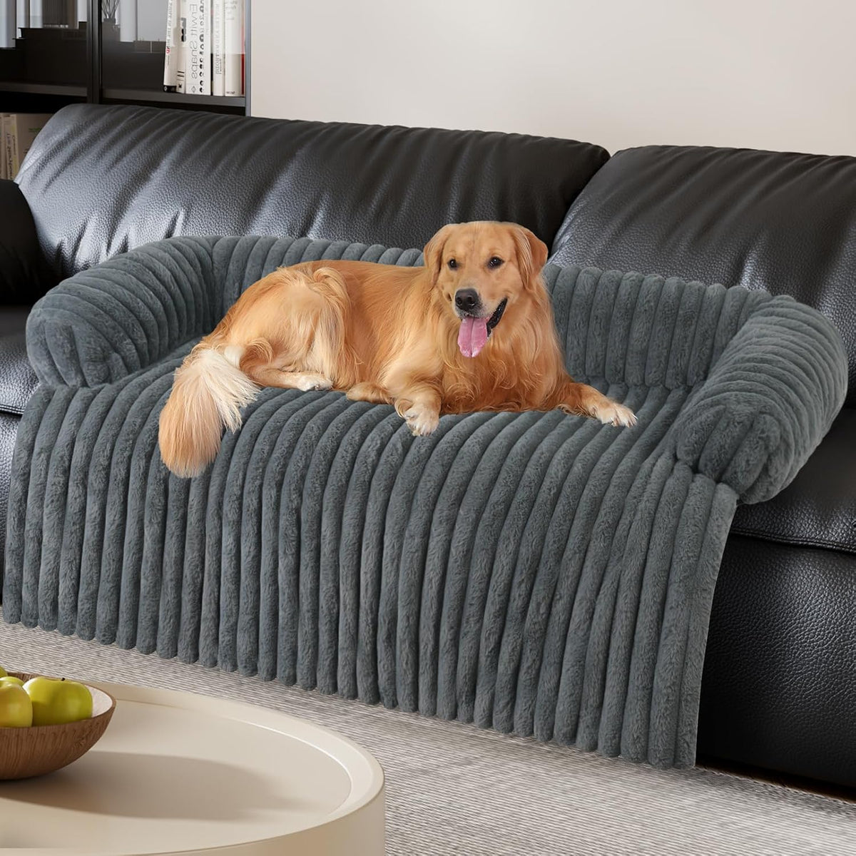 Luxurious Dog Couch Bed, Dog Couch Cover - XX-Large(51.1*41.3*6 In) / Grey