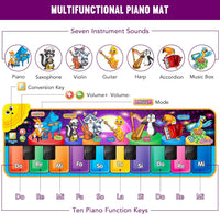 Floor Piano Mat, Musical Educational Keyboard Playmat for Kids Aged 1 2 3+ – Fun for Kids & Family - Early Learning Piano Mat - image 2