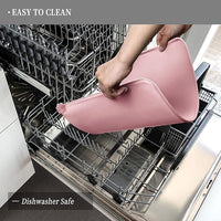 Waterproof Pet Feeding Mat with High Raised Edges, Heavier and Thicker Placemats for Cat Dog Water Bowl with BPA Free, Dogs Cats Food Mats for Messy Drinkers to Prevent Spill and Protect Floors
