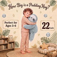 gnomantic Turtle Weighted Stuffed Animals, Plush Pillow for Kids – Fun for Kids & Family - Blue Sloth / Medium / Sloth - image 2