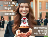 Ohio State Merch Cupcake Toppers & Decorations OSU Party Cake Decor - Ohio State Buckeyes - image 4