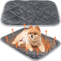 2 Pack Self Warming Cat Bed Thermal Pet Mat - 19 x 28 inches / Gray