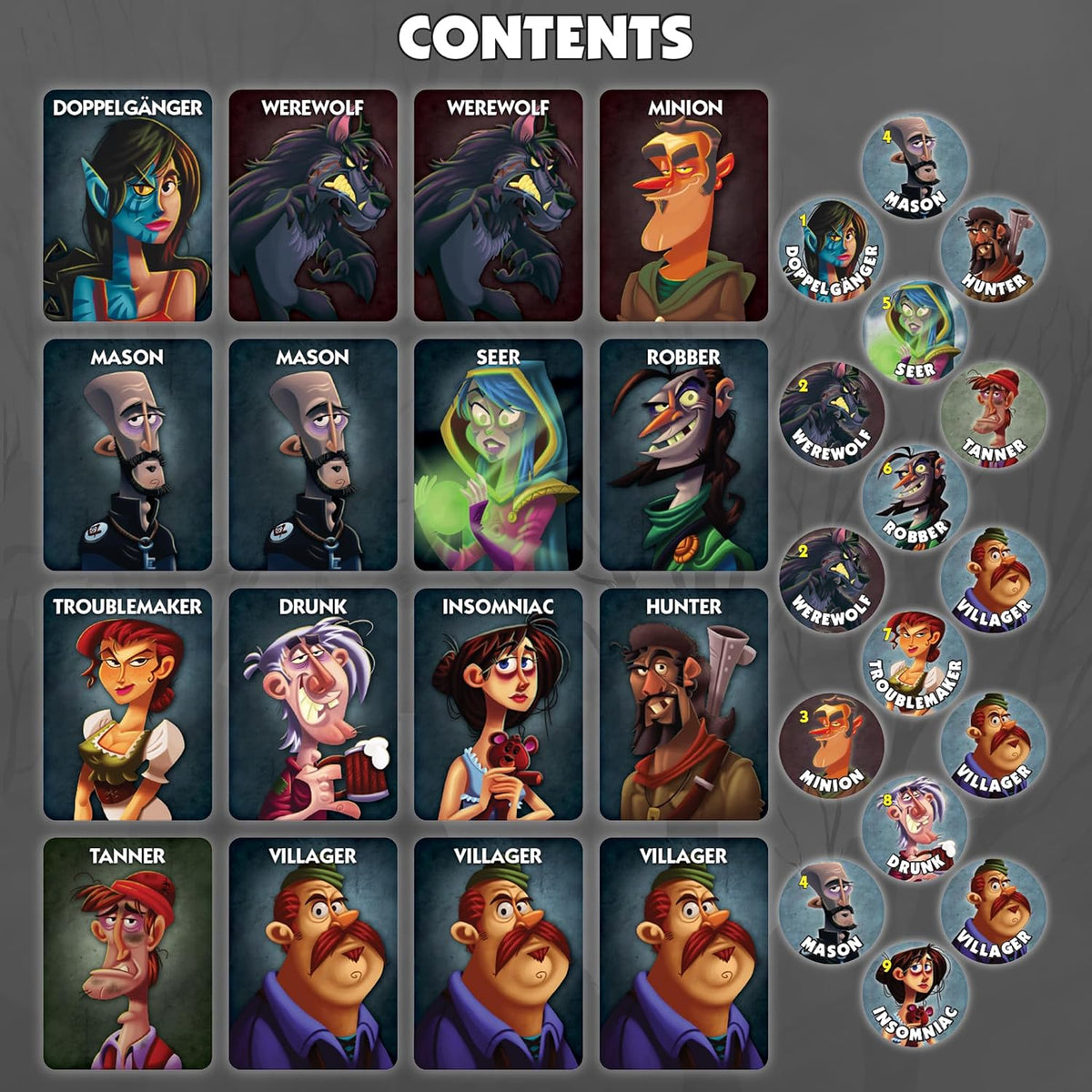 Bezier Games One Night Ultimate Werewolf Fast-Paced Bluffing Party - image 2