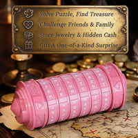 Cryptex Da Vinci Code Mini Cryptex Lock Puzzle Boxes with Hidden - Pink - image 2