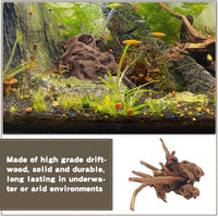 PINVNBY Natural Driftwood for Aquarium Decor Fish Tank Decorations - M:Mopani Driftwood (6.5 - 12 inches/4 Pack) - image 4