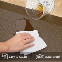 2 PCS Anti Fatigue Kitchen Mats for Floor, Brown 9/10 Extra Thick Cushioned Standing Desk Mat, Comfort Memory Foam Ergonomic Rugs and Mats Non-Slip Waterproof for Office, Kitchen, 20"x32"+20"x48"
