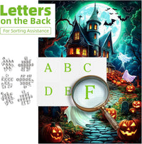 Blueforest Puzzles for Adults 500 Pieces - Halloween Haunted House / 27.5" x 19.7" - image 3