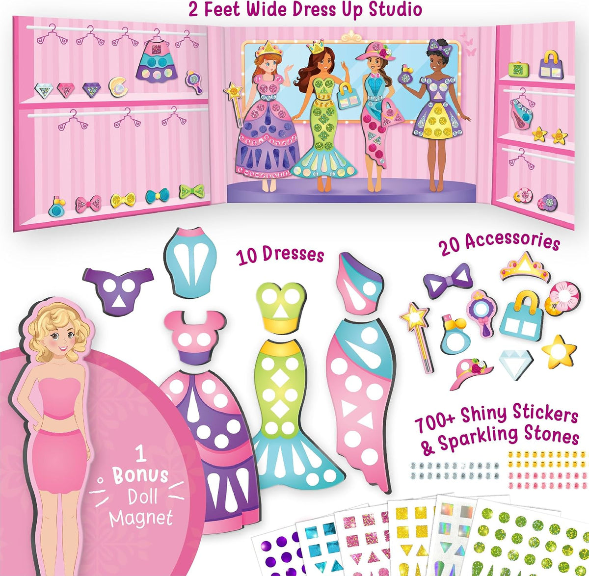 Imagimake DIY Magnetic Dress-Up Princess - Princess - image 2