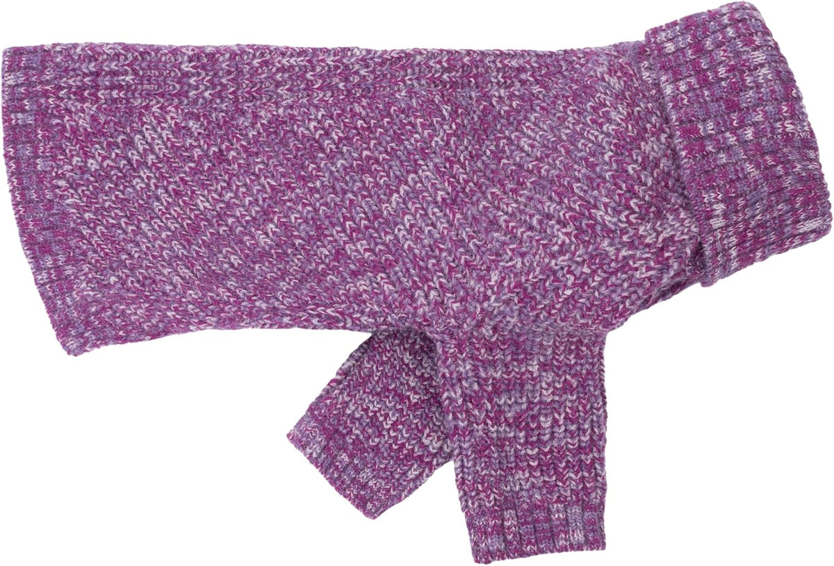 Fitwarm Thermal Knitted Dog Sweater Doggy Winter Coat Pet Clothes - XX-Large / Heather Purple - image 3