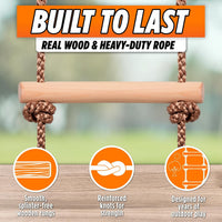 Wooden Rope Ladder for Kids - image 2