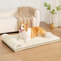 Orthopedic Large Dog Bed Pillow Pet Sofa Bed 36''X24'' Grey – Essentials for Dogs - Ivory / 48"L x 30"W x 3.5"Th - image 2