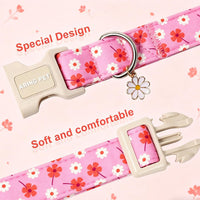 ARING PET Fall Dog Collars - Medium / Floral Pink - image 3