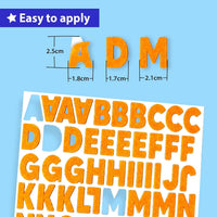 KRAFUN felt letter stickers with alphabet, numbers, stars and hearts - view 4
