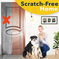 PROTECTO Door Protector from Dog Scratching, 35.5x24 - 2-pack Clear / 18 x 12" - image 4