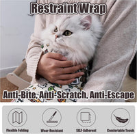 27.6" Cat Grooming Wrap Cat Wrap for Cutting Nails L – Essentials for Cats - XL-35.5inch (within 26lbs) / #A1 - image 3
