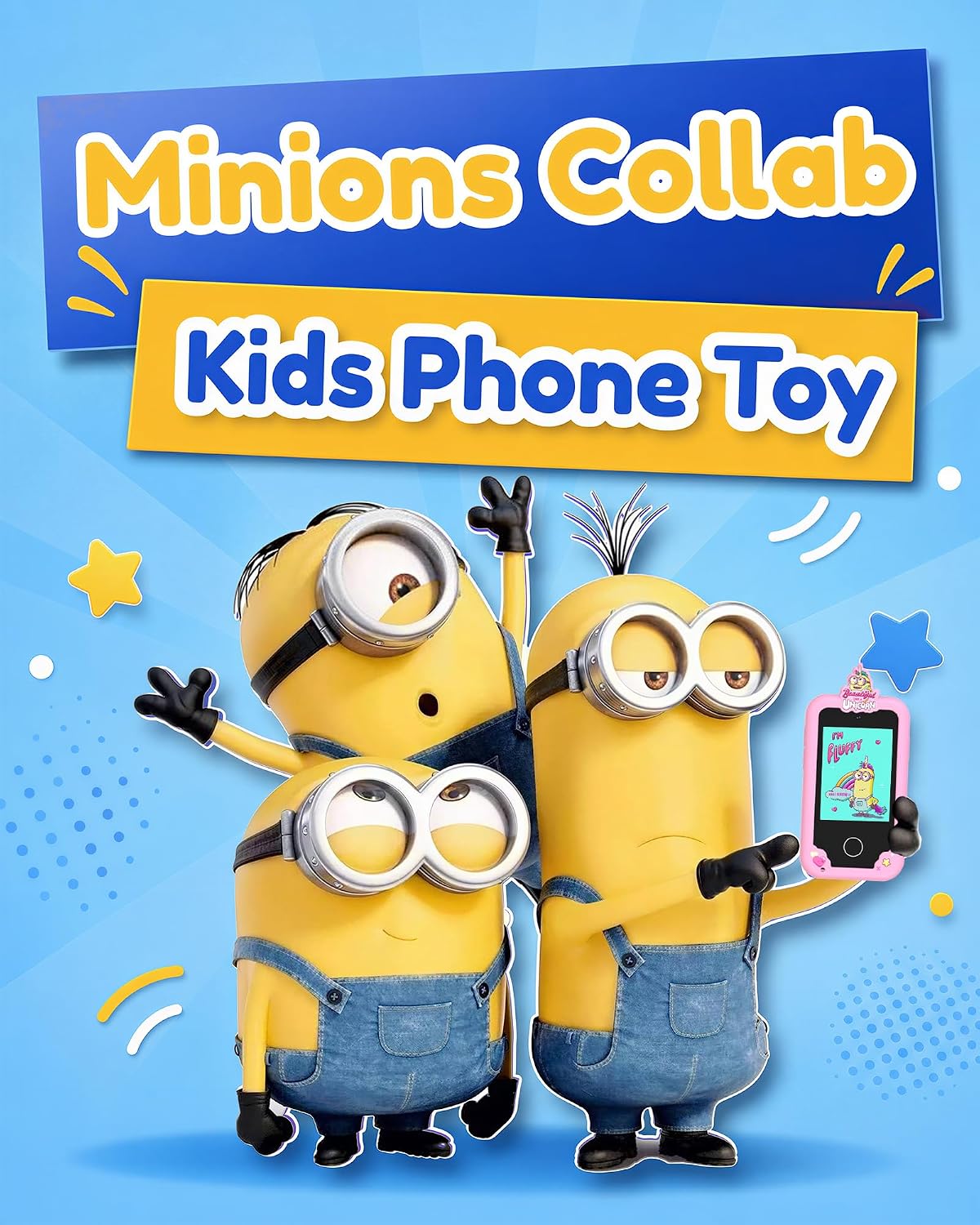 KOKODI Kids Smart Phone Toys - Minions Pink - image 2
