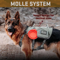 Forestpaw Tactical Dog Harness for Large Dogs, Military, L - M:Chest 22-35",Fit 30-80lbs / Gray - image 4