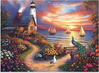 Ciavotie 500 piece jigsaw puzzle of a cozy cat tent room - view 7