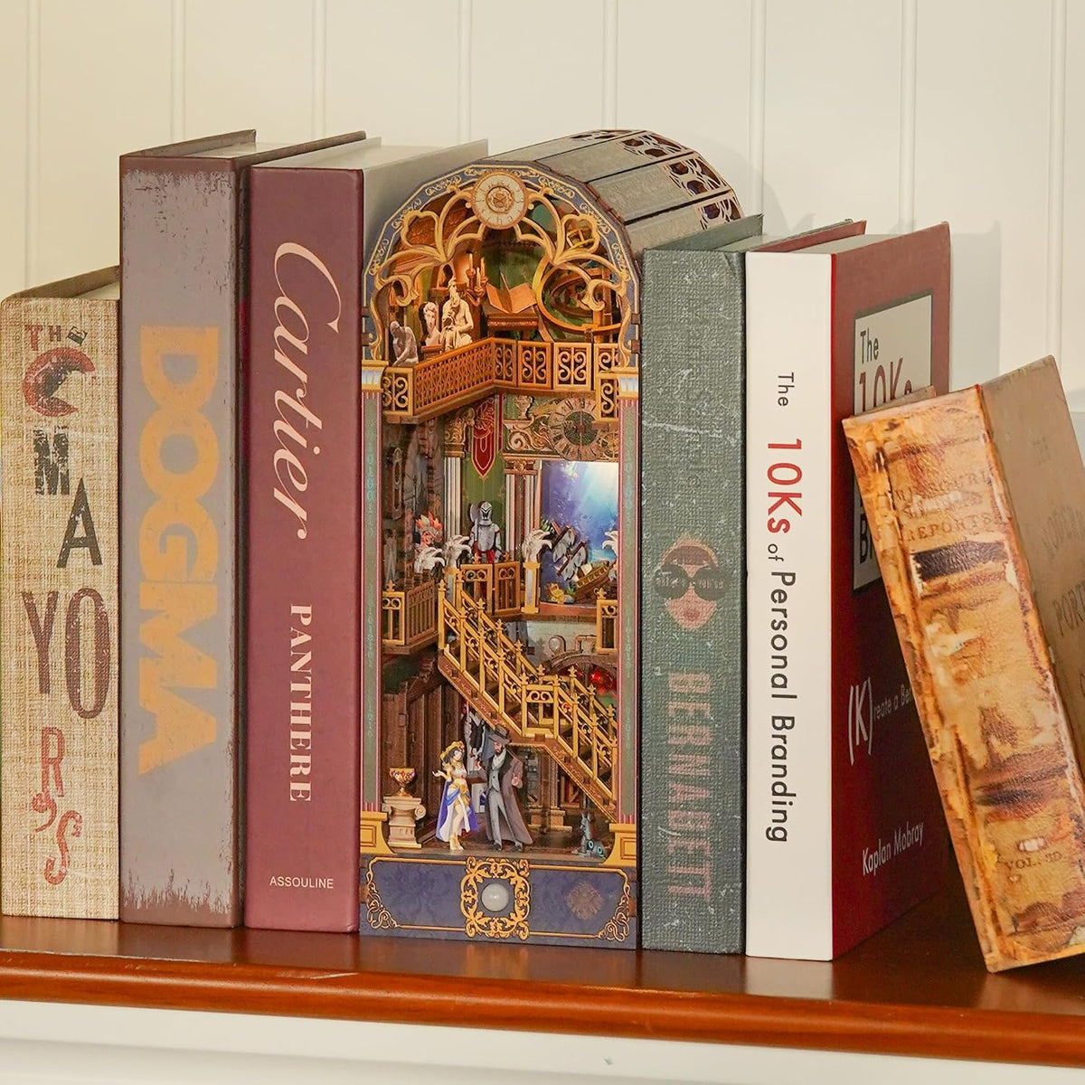 Tonecheer DIY Book Nook Kit 3D Wooden Puzzle Fairy Tale Miniature - Spacetime Museum - image 4