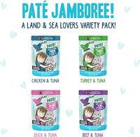 Weruva B.F.F. Play - Best Feline Friend Paté Lovers, Aw Yeah!, Paté Jamboree! Variety Pack, 3oz Pouch (Pack of 12)
