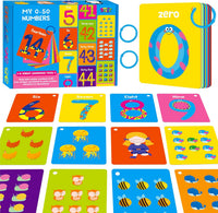 SpriteGru Spanish flashcards for toddlers with colorful cartoon images on rings - view 2